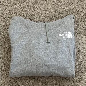 The North Face Heather Gray Quarter-Zip Pullover